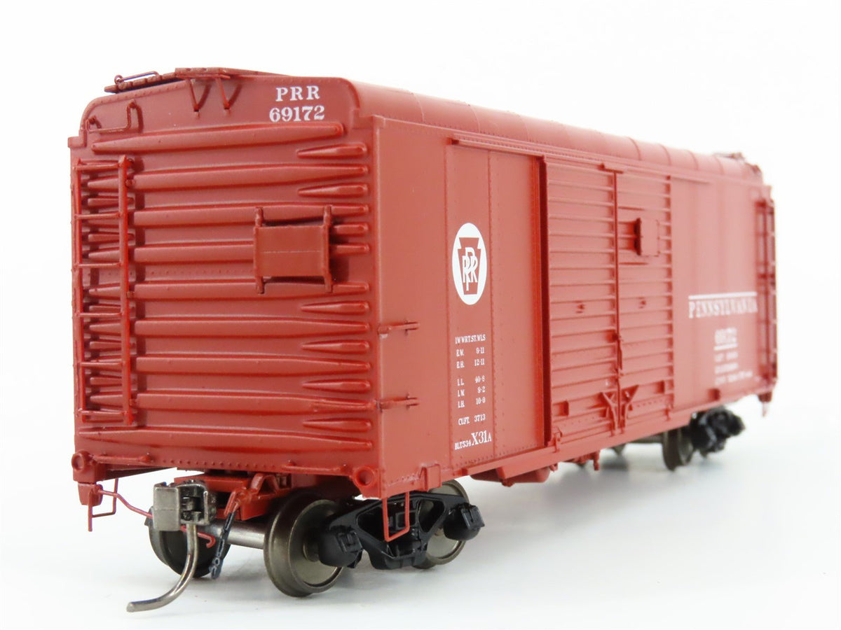 HO Scale Rapido 123008-2 PRR Pennsylvania Keystone Double Door Box Car #69172