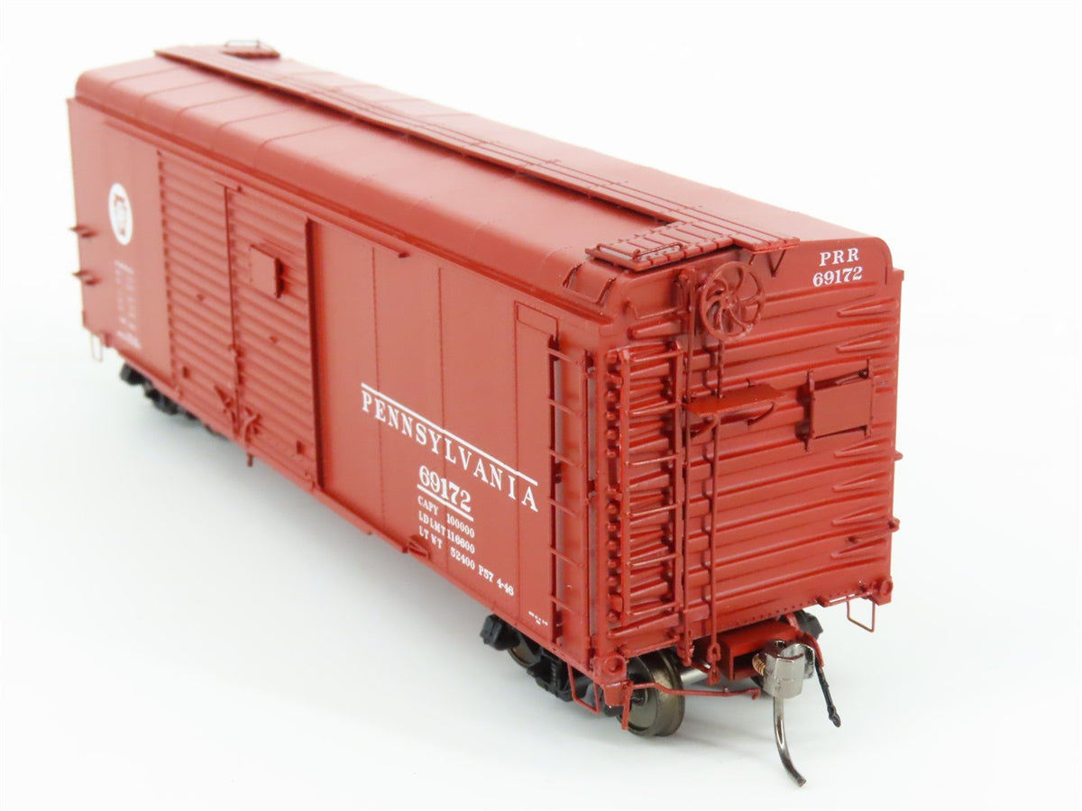 HO Scale Rapido 123008-2 PRR Pennsylvania Keystone Double Door Box Car #69172
