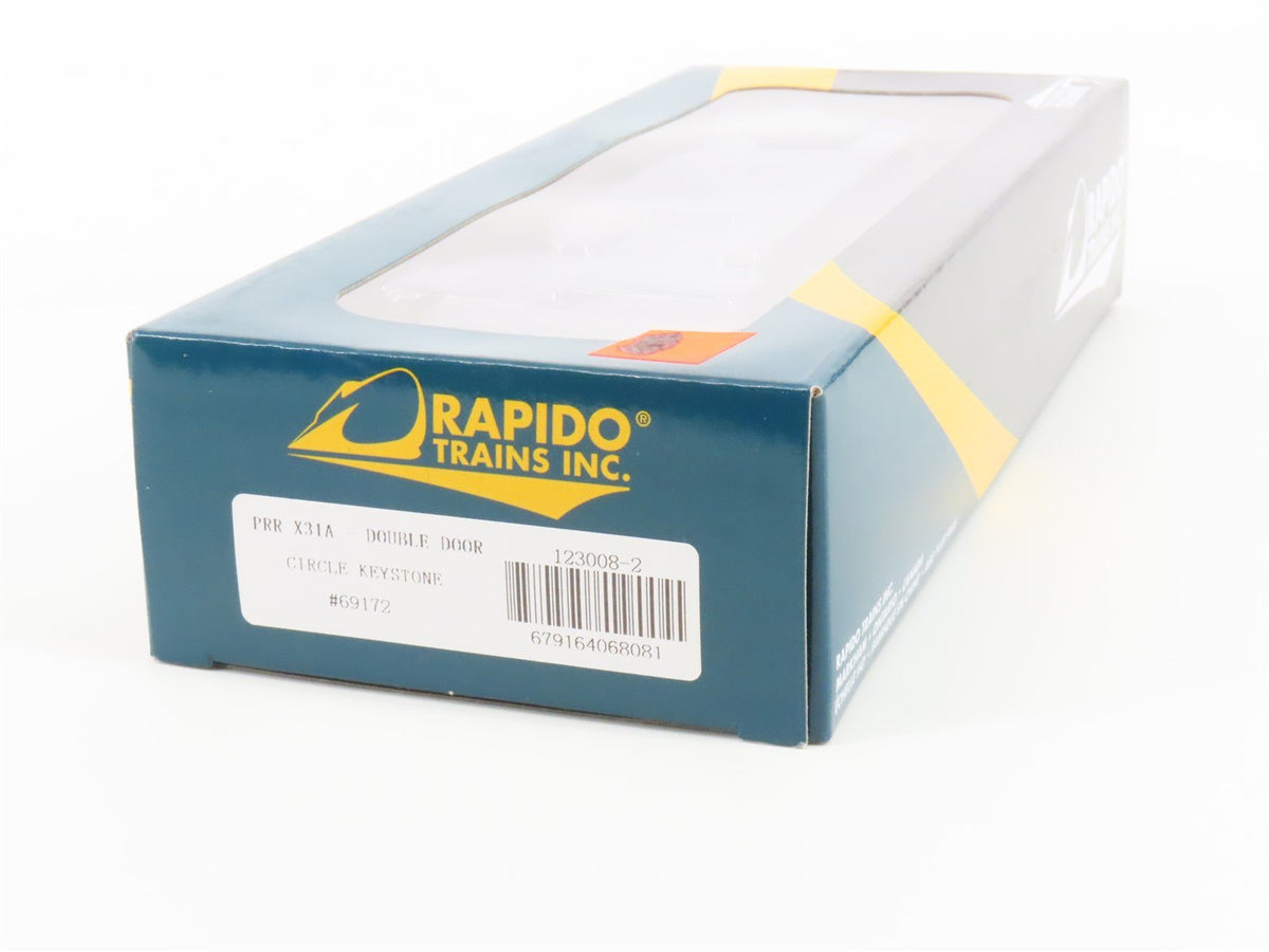 HO Scale Rapido 123008-2 PRR Pennsylvania Keystone Double Door Box Car #69172