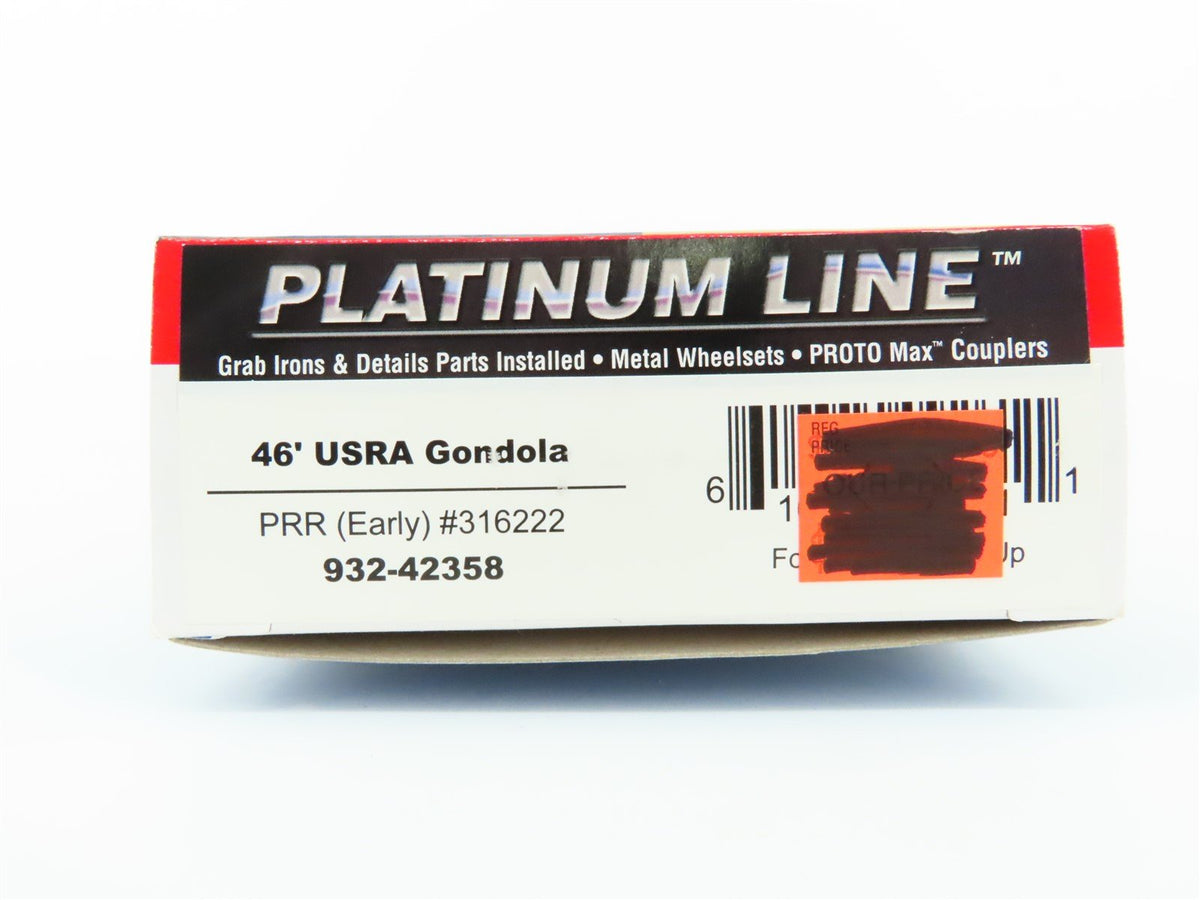HO Scale Walthers Platinum #932-42358 PRR Pennsylvania 46&#39; USRA Gondola #316222