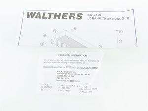 HO Scale Walthers #932-7463 PRR Pennsylvania 46' USRA Gondola #316083