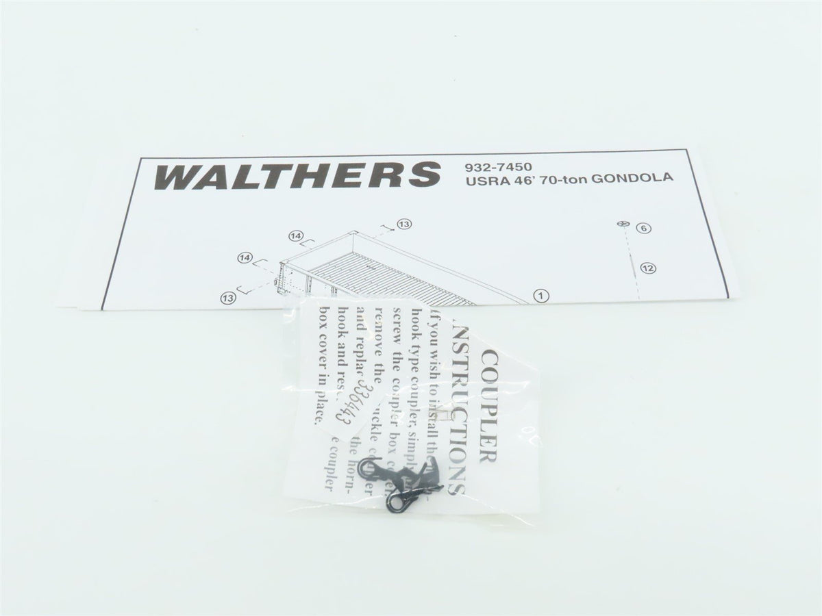 HO Walthers #932-7455 NKP NYC &amp; StL Nickel Plate Road 46&#39; USRA Gondola #76015