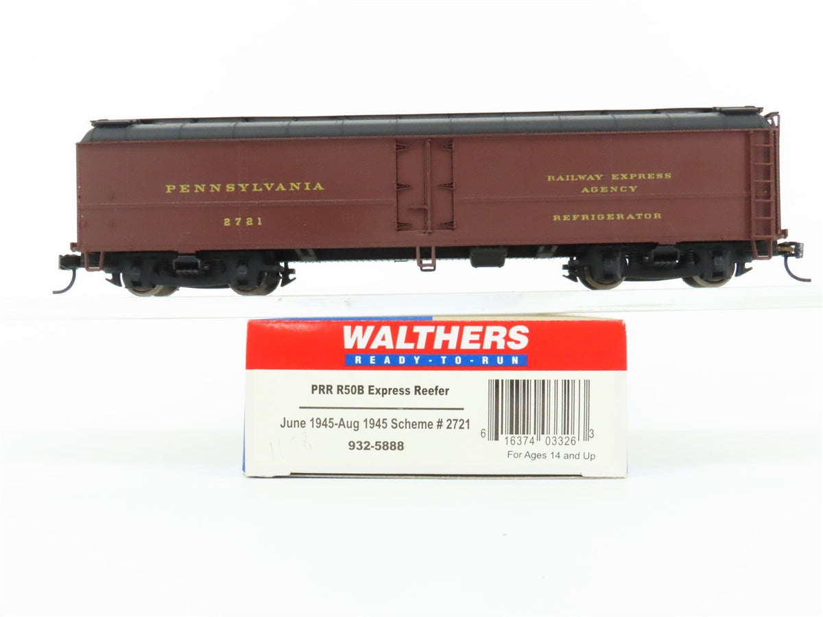 HO Scale Walthers #932-5888 PRR Pennsylvania R50B Express Reefer #2670