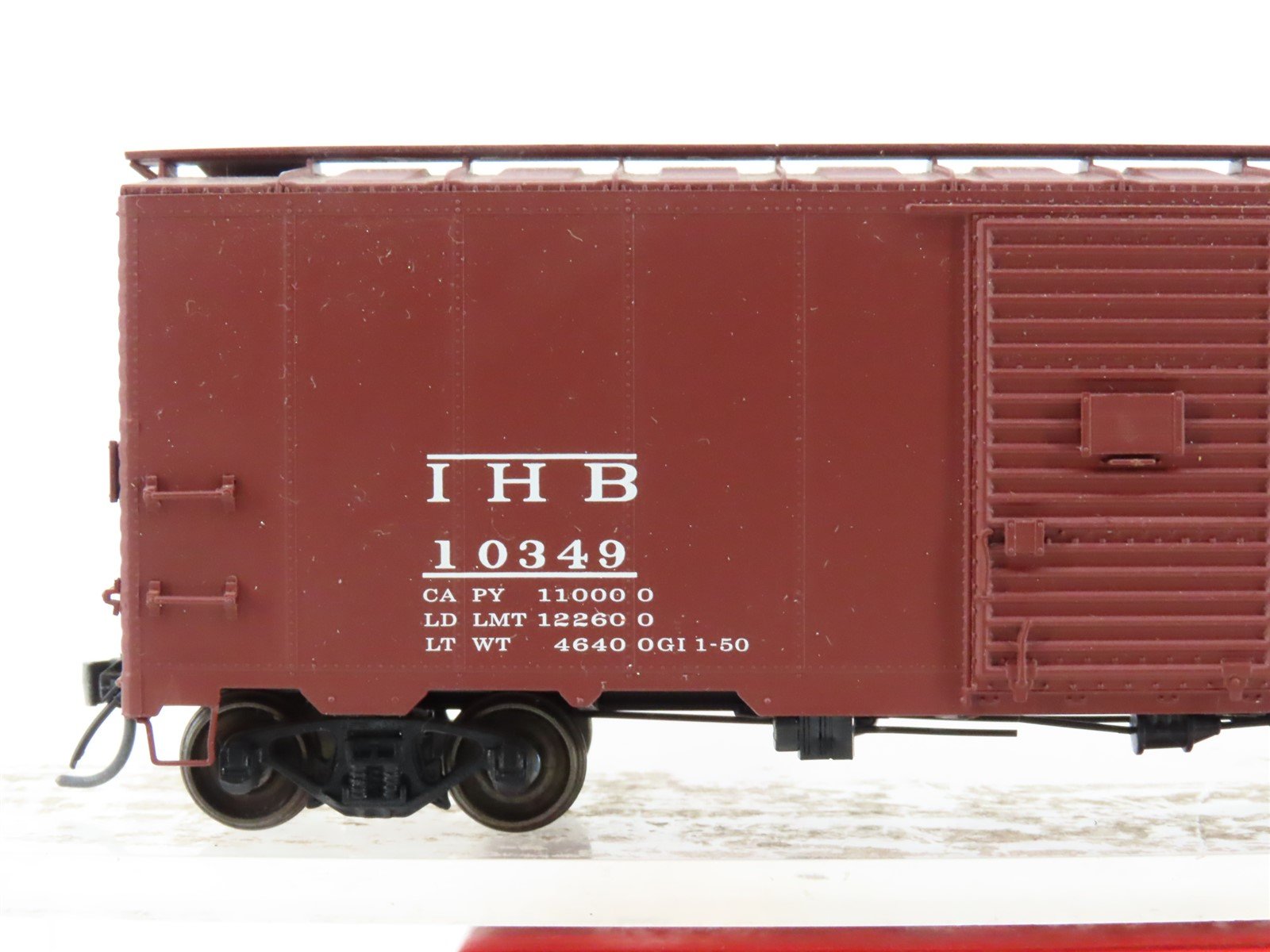 HO Red Caboose RR-38006-4 IHB Indiana Harbor Belt Single Door Box Car #10349