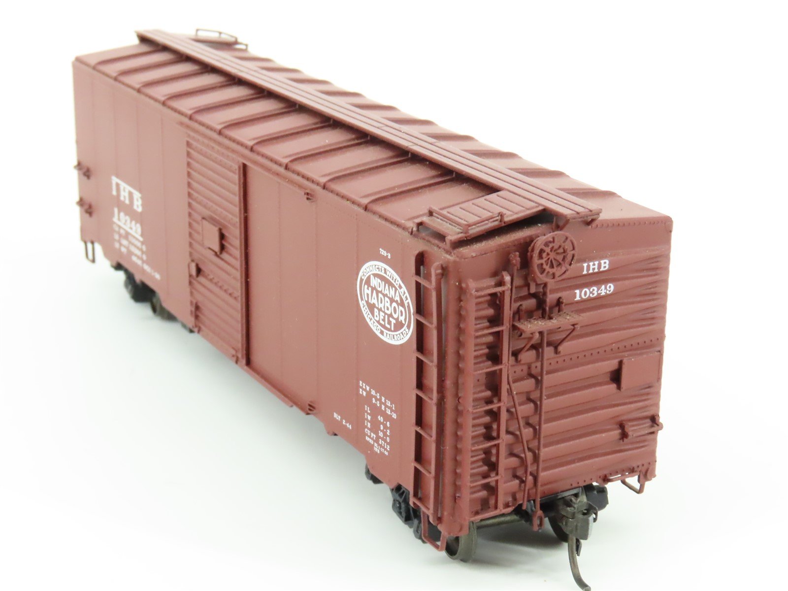 HO Red Caboose RR-38006-4 IHB Indiana Harbor Belt Single Door Box Car #10349