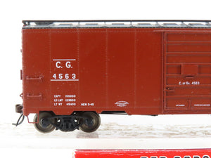 HO Scale Red Caboose RR-38075-2 CG Central of Georgia Single Door Box Car #4563
