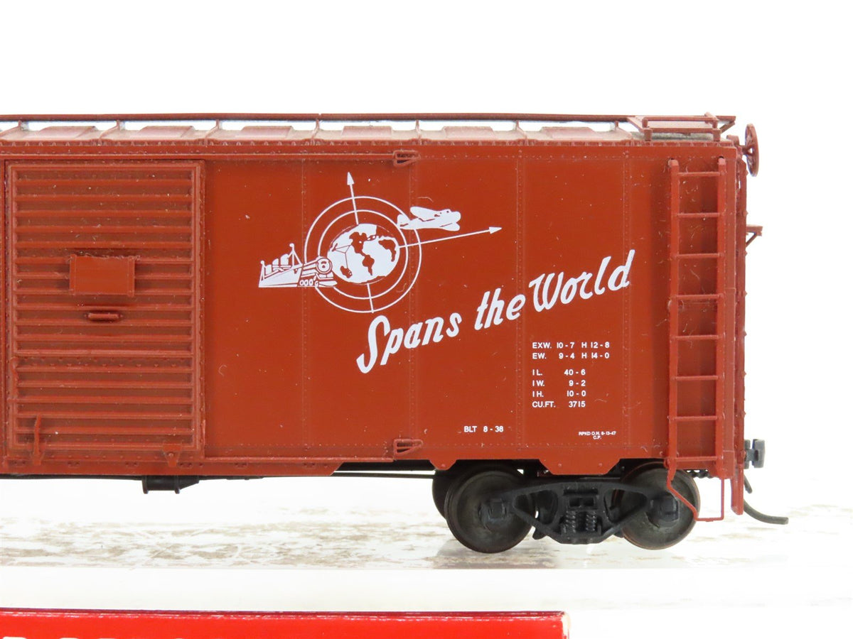 HO Red Caboose RR-38009-2 CP Canadian Pacific Spans the World Box Car #221141