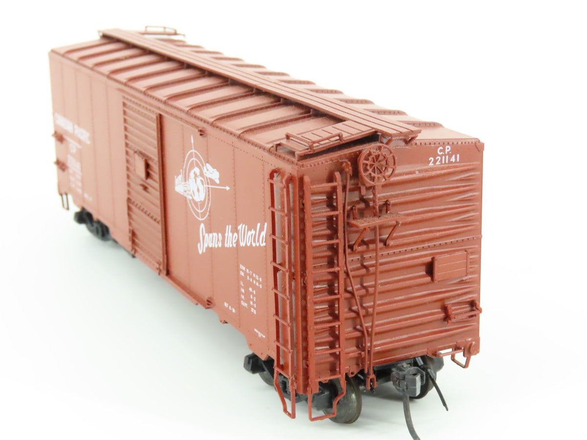 HO Red Caboose RR-38009-2 CP Canadian Pacific Spans the World Box Car #221141