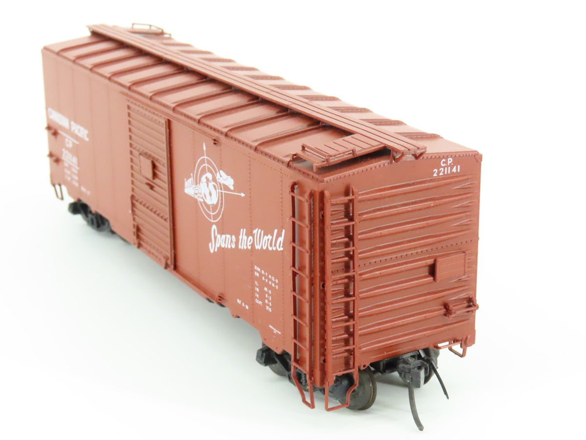 HO Red Caboose RR-38009-2 CP Canadian Pacific Spans the World Box Car #221141