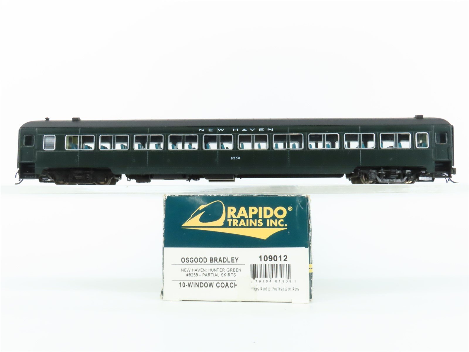 HO Scale Rapido Osgood Bradley 109012 NH New Haven Coach Passenger Car #8258