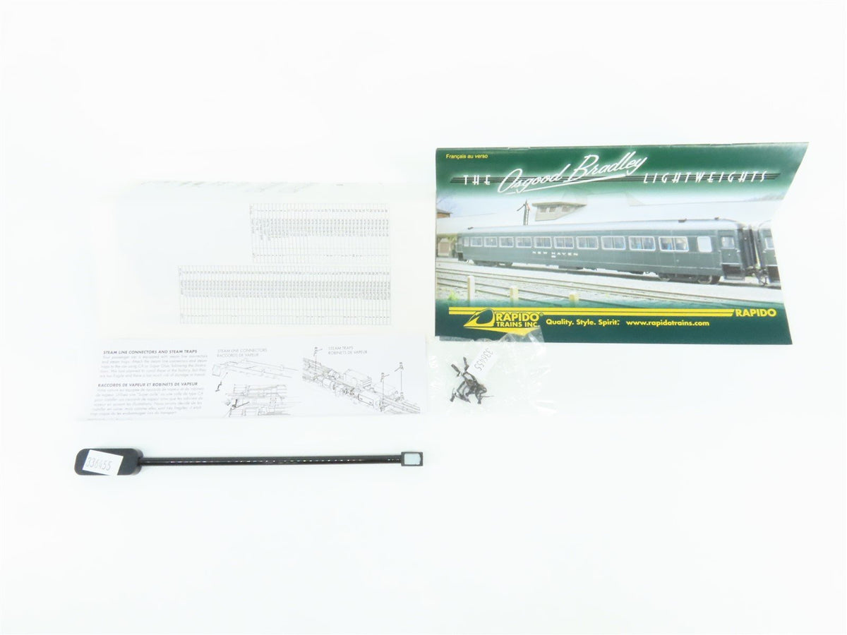 HO Scale Rapido Osgood Bradley 109012 NH New Haven Coach Passenger Car #8258