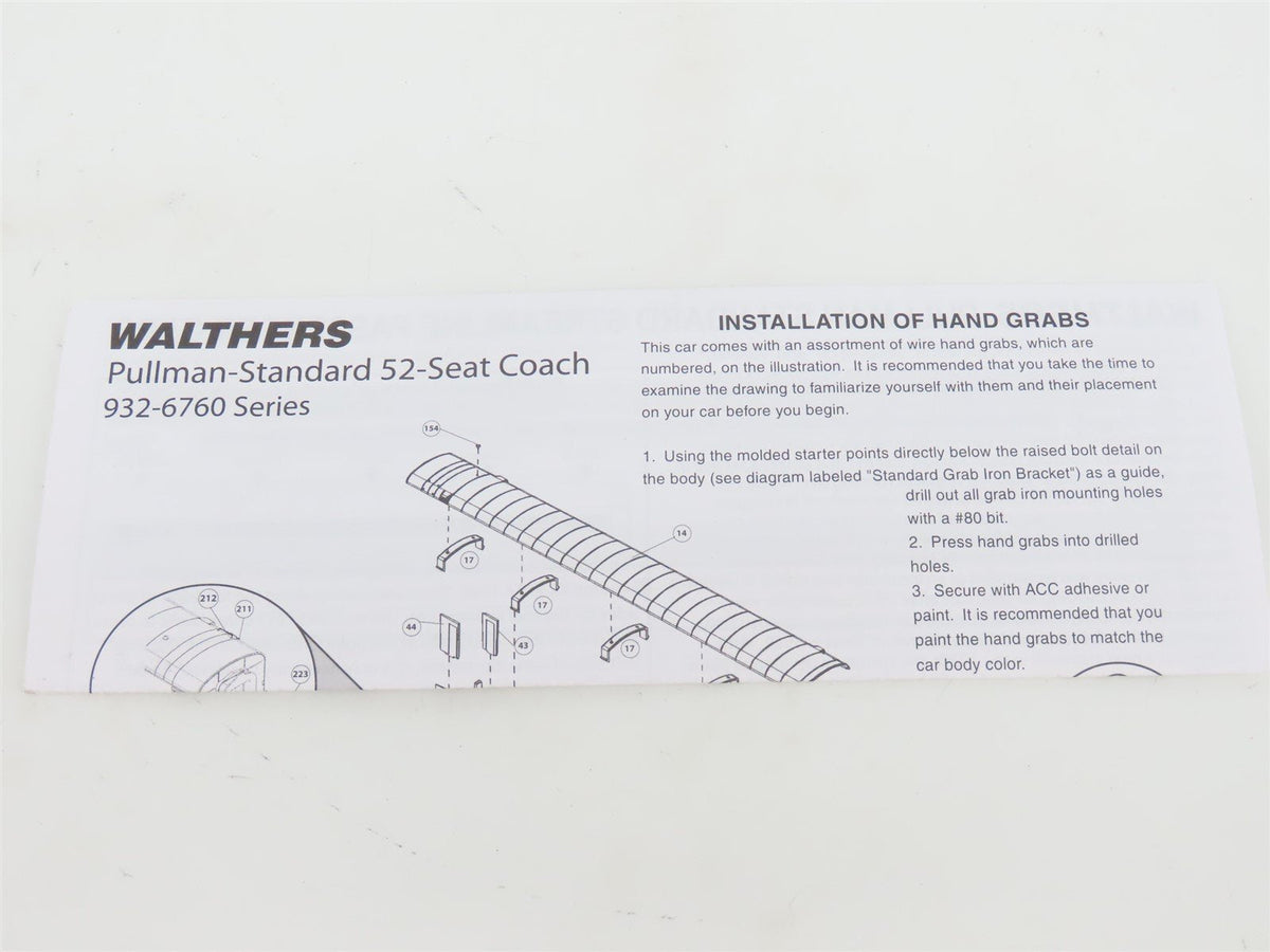 HO Scale Walthers 932-16762 D&amp;H Delaware &amp; Hudson 52-Seat Coach Passenger