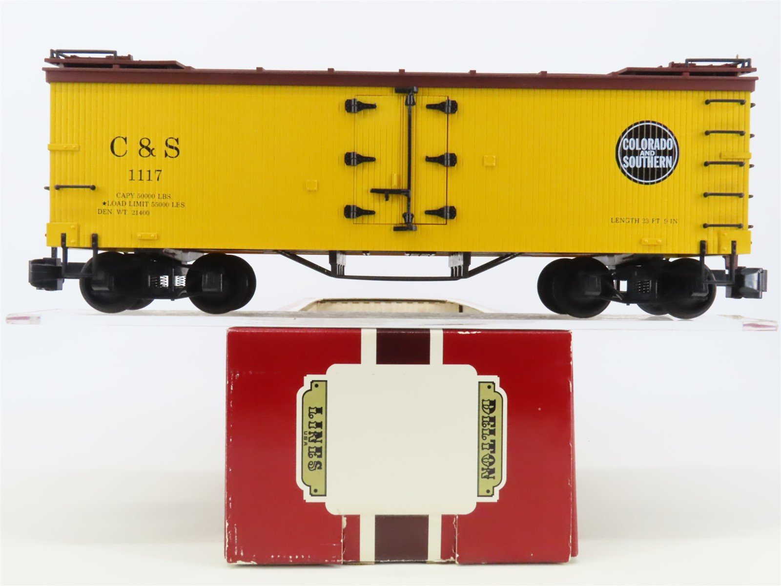 G Scale Delton Lines C&S Colorado & Southern Boxcar #1117