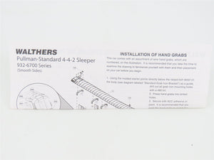 HO Walthers 932-6708 D&RGW Rio Grande 4-4-2 Sleeper Passenger (4 Stripe Scheme)