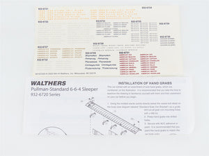 HO Walthers 932-6728 D&RGW Rio Grande 6-6-4 Sleeper Passenger (4 Stripe Scheme)