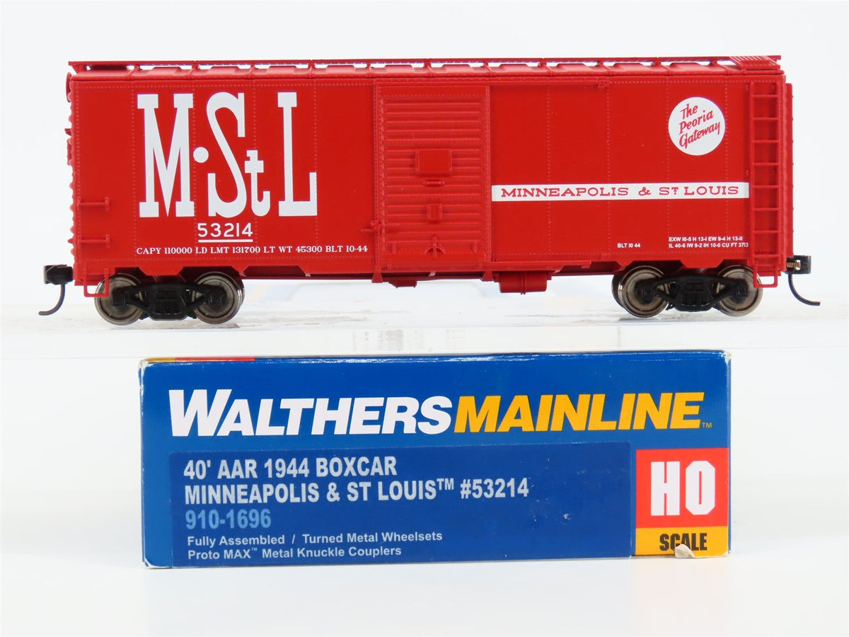 HO Scale Walthers Mainline 910-1696 M&amp;StL The Peoria Gateway 40&#39; Box Car 53214