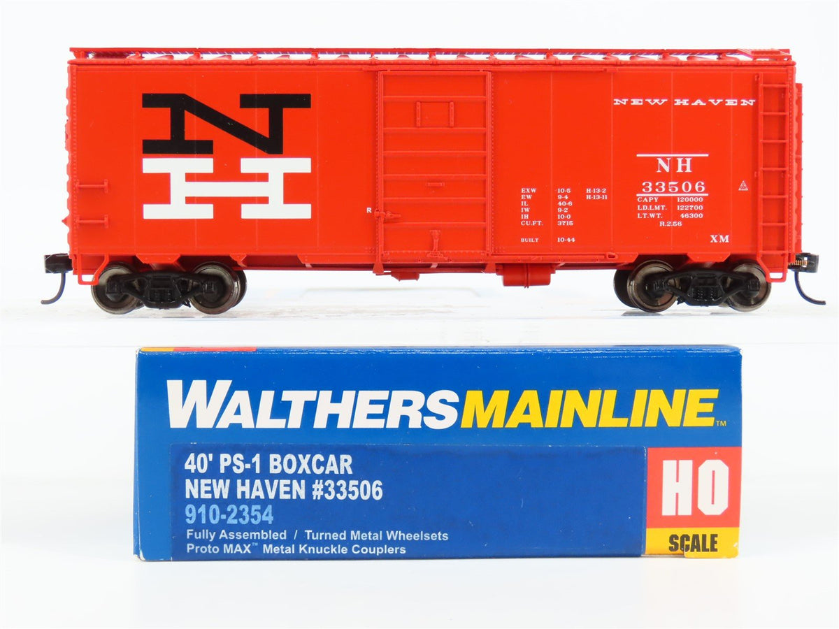 HO Scale Walthers Mainline 910-2354 NH New Haven 40&#39; PS-1 Box Car #33506
