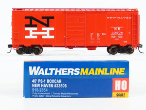 HO Scale Walthers Mainline 910-2354 NH New Haven 40' PS-1 Box Car #33506