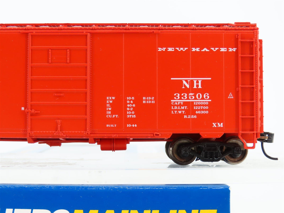 HO Scale Walthers Mainline 910-2354 NH New Haven 40&#39; PS-1 Box Car #33506