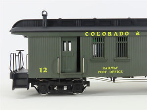G Scale Delton Lines 3282 C&S Colorado & Southern Baggage Passenger Car #12