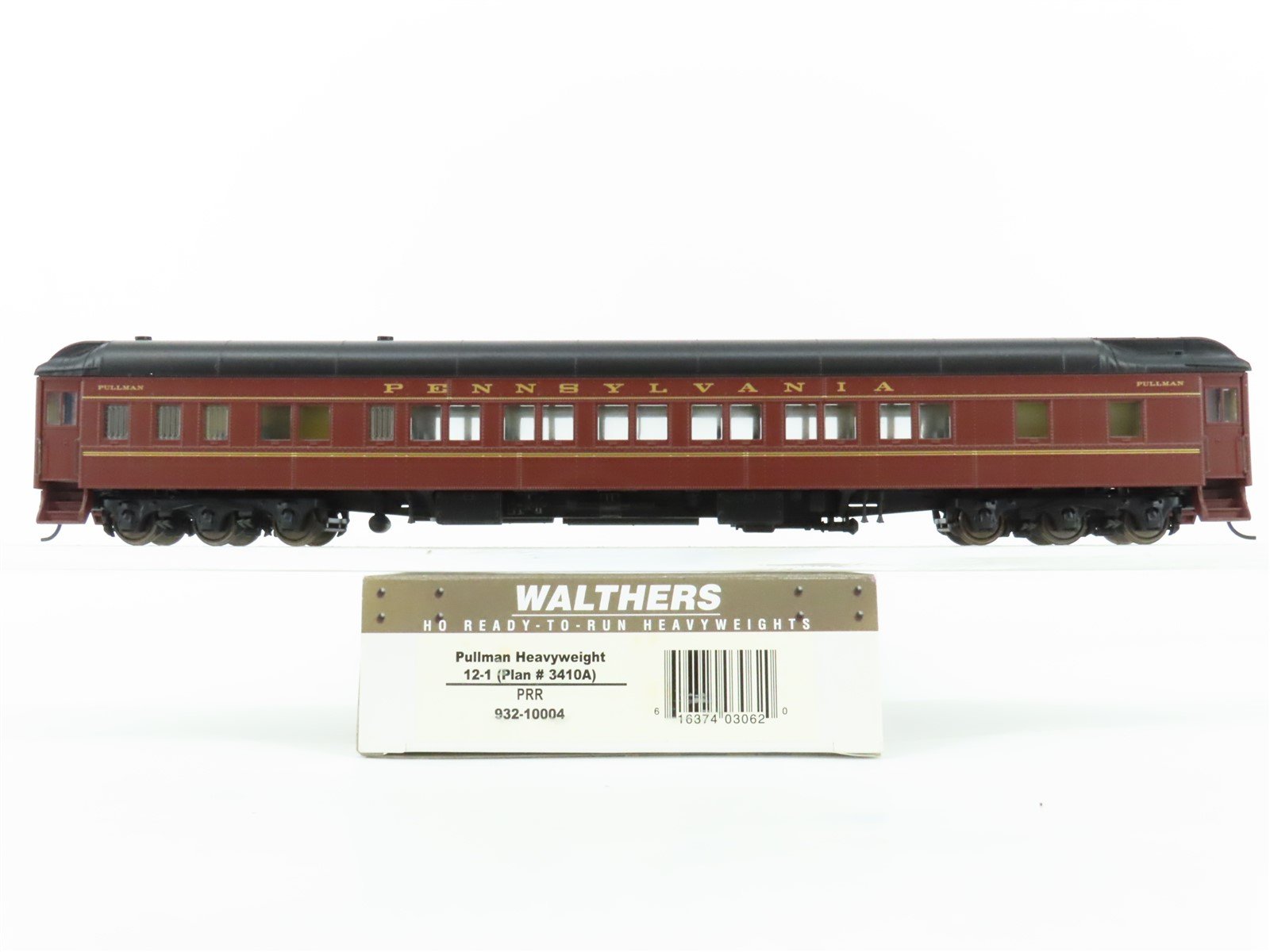 HO Scale Walthers 932-10004 PRR Pennsylvania Pullman Heavyweight 12-1 Passenger