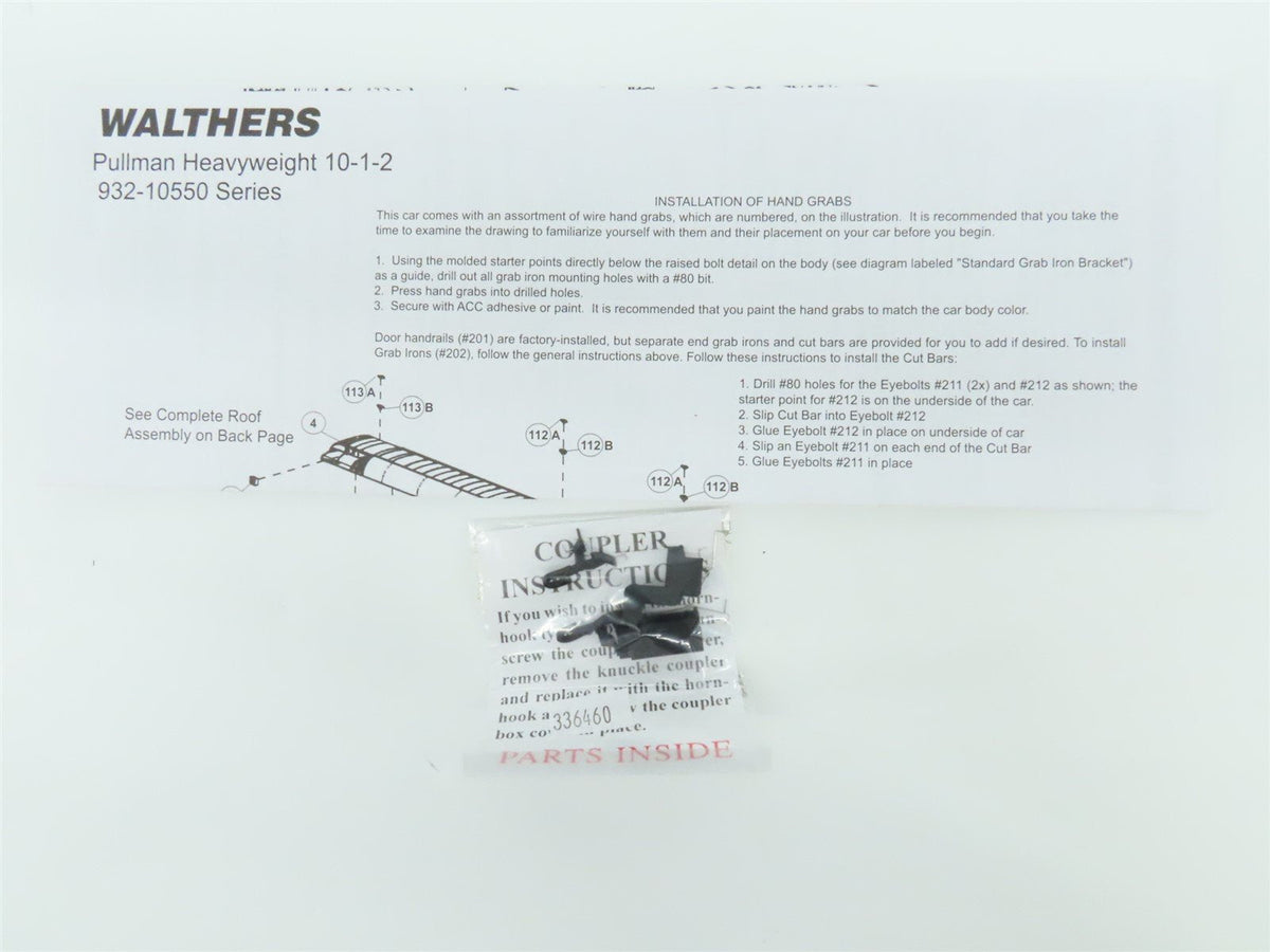 HO Walthers 932-10554 PRR Pennsylvania Pullman Heavyweight 10-1-2 Passenger