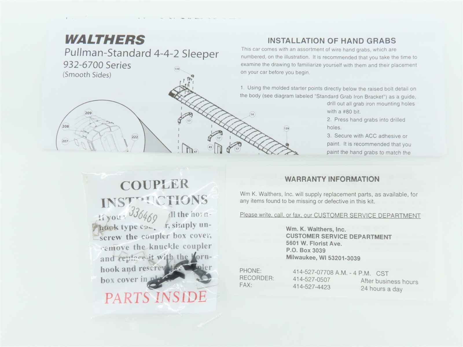 HO Walthers 932-6707 PRR Pennsylvania Pullman Standard 4-2-2 Sleeper Passenger