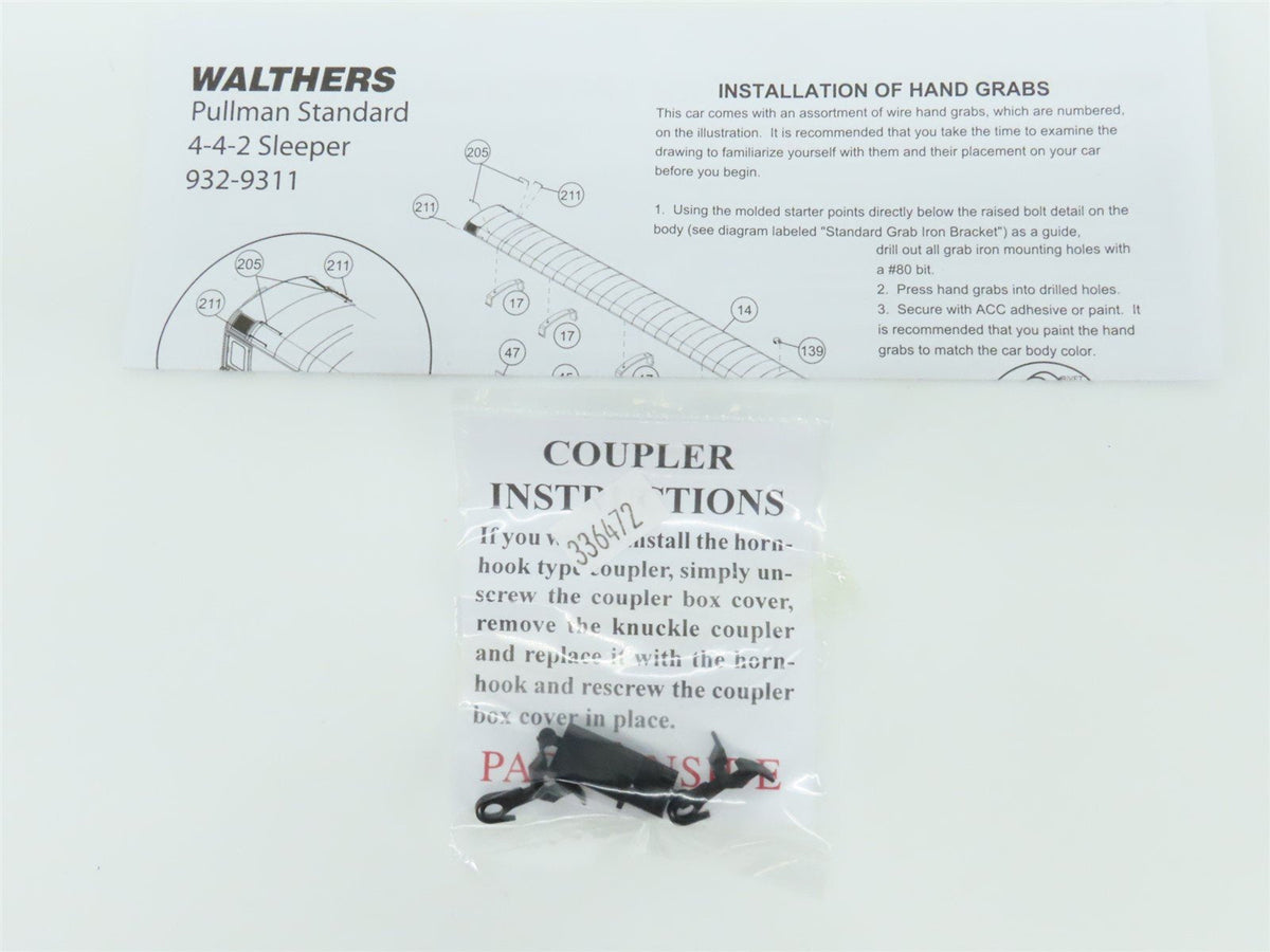 HO Walthers 932-9344 PRR Pennsylvania Pullman Standard 4-4-2 Sleeper Passenger