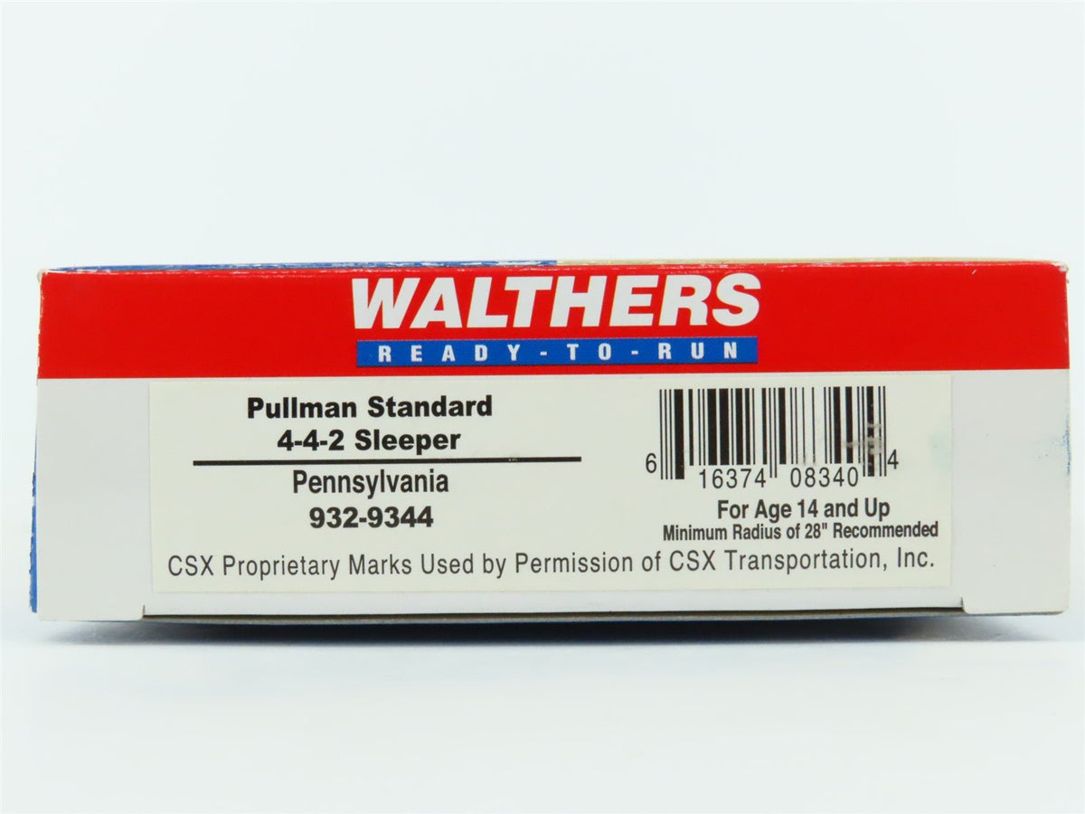 HO Walthers 932-9344 PRR Pennsylvania Pullman Standard 4-4-2 Sleeper Passenger