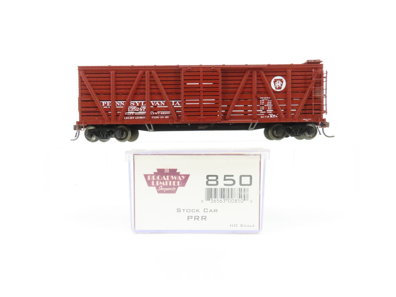 HO Broadway Limited Imports BLI 850 PRR Pennsylvania Railroad Stock Car #135247