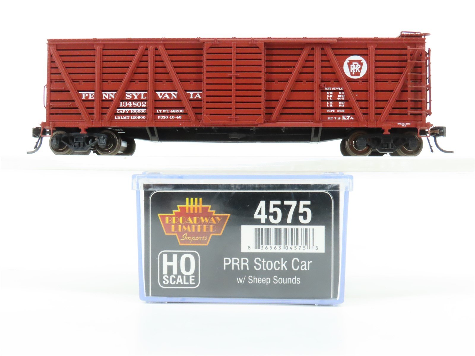 HO Broadway Limited Imports BLI 4575 PRR Pennsylvania Stock Car #134408 w/sound