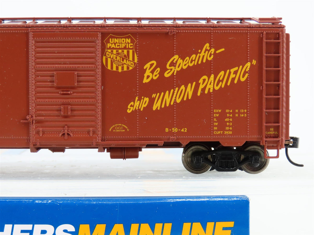 HO Walthers Mainline 910-2712 UP Union Pacific Overland 40&#39; Box Car #190168
