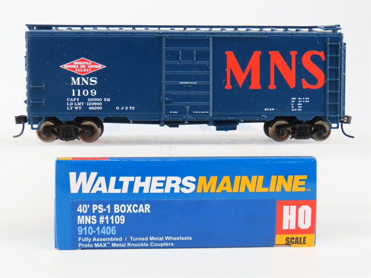 HO Walthers Mainline 910-1109 MNS Minneapolis Northfield &amp; Southern Boxcar #1109