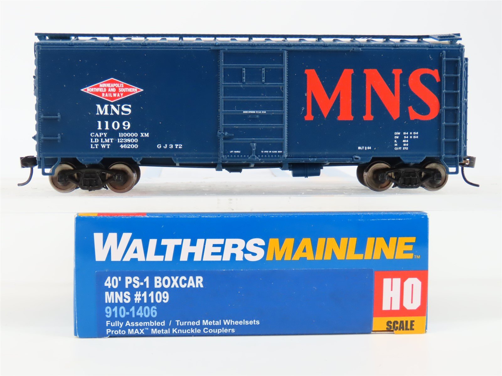 HO Walthers Mainline 910-1109 MNS Minneapolis Northfield & Southern Boxcar #1109