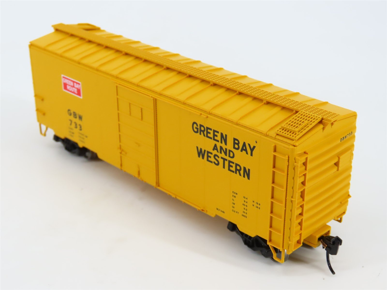 HO Scale Walthers Mainline 910-2369 GBW Green Bay Route 40' PS-1 Box Car #733