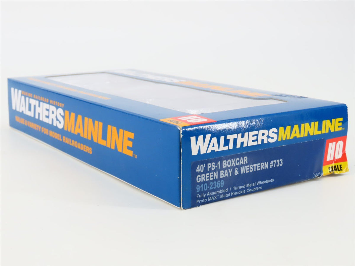 HO Scale Walthers Mainline 910-2369 GBW Green Bay Route 40&#39; PS-1 Box Car #733