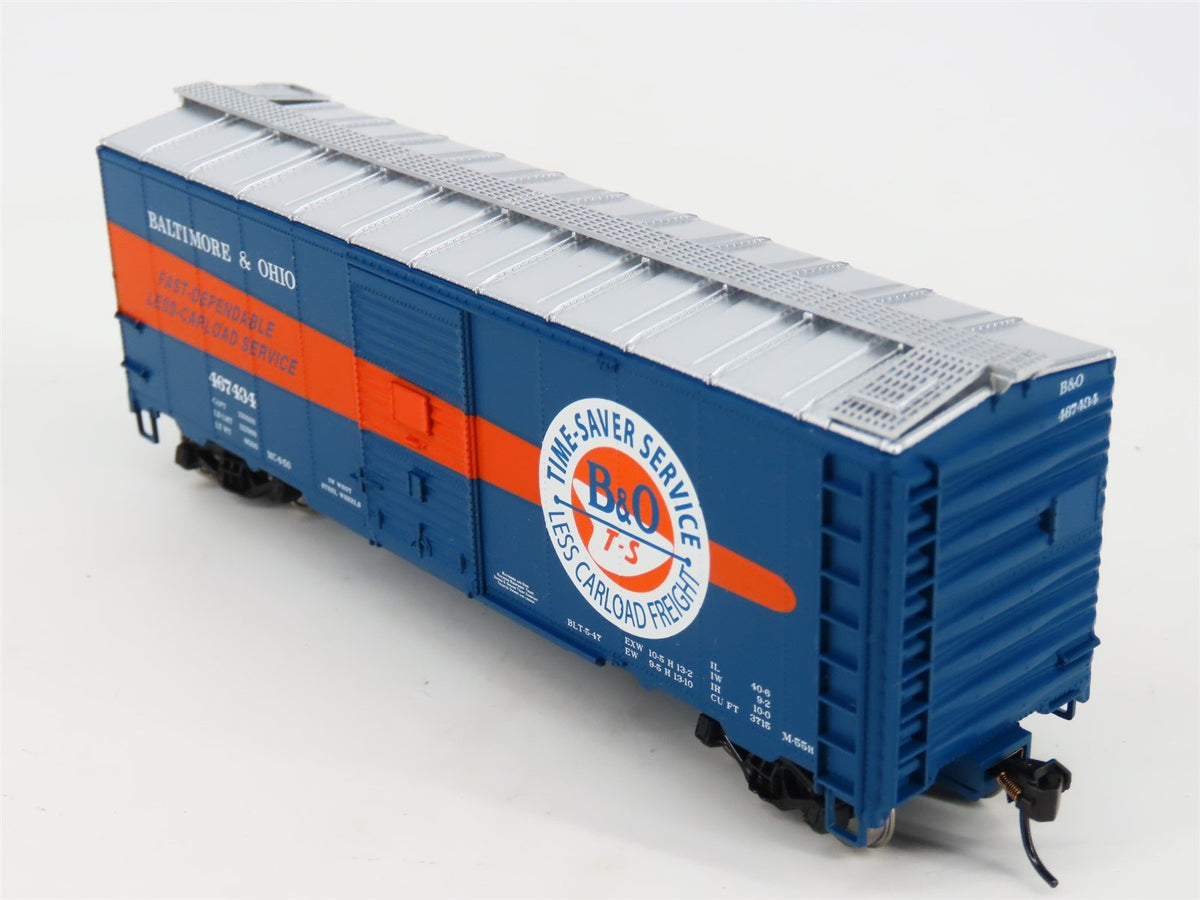 HO Scale Walthers Mainline 910-1688 B&amp;O Time-Saver 40&#39; AAR 1944 Box Car #467434