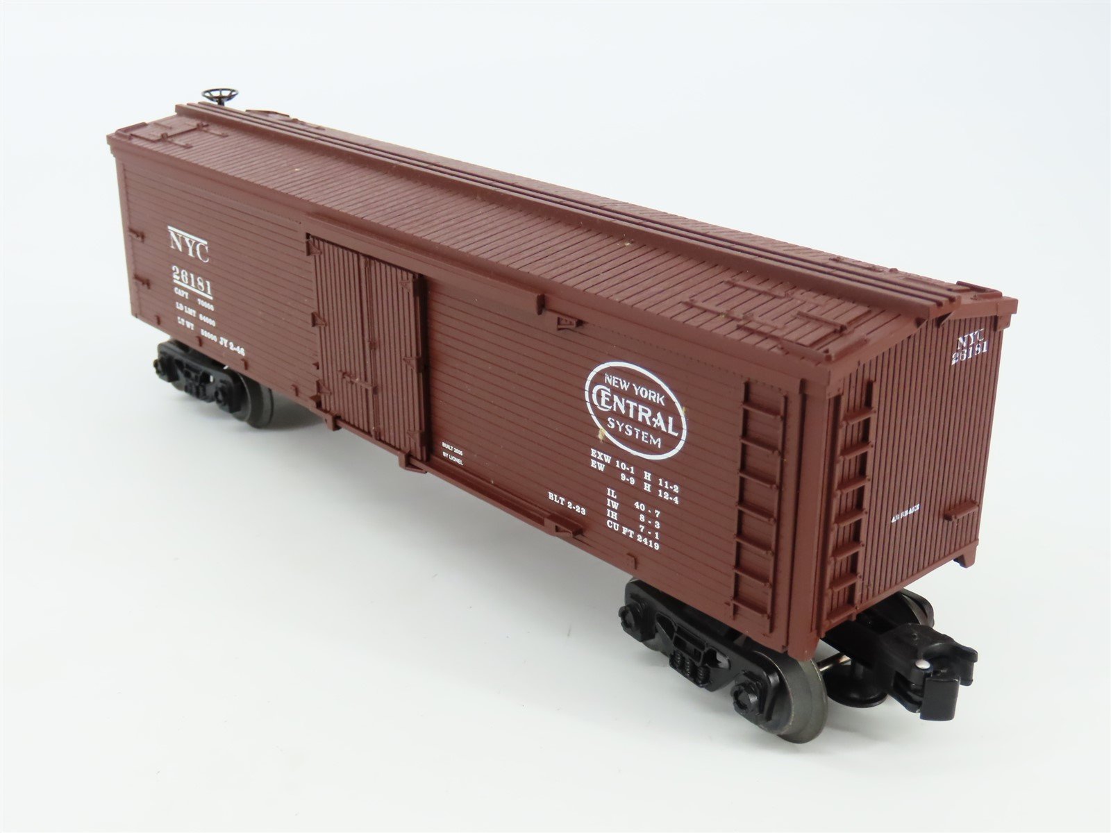 O Gauge 3-Rail Lionel 6-26181 NYC New York Central Wood Sided Reefer #26181