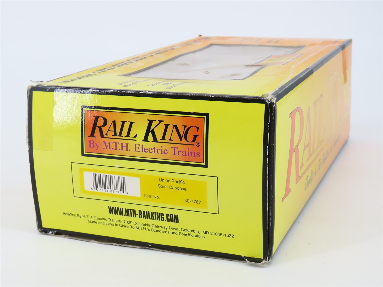 O Gauge 3-Rail MTH Rail King 30-7767 UP Union Pacific Lighted Caboose #25506