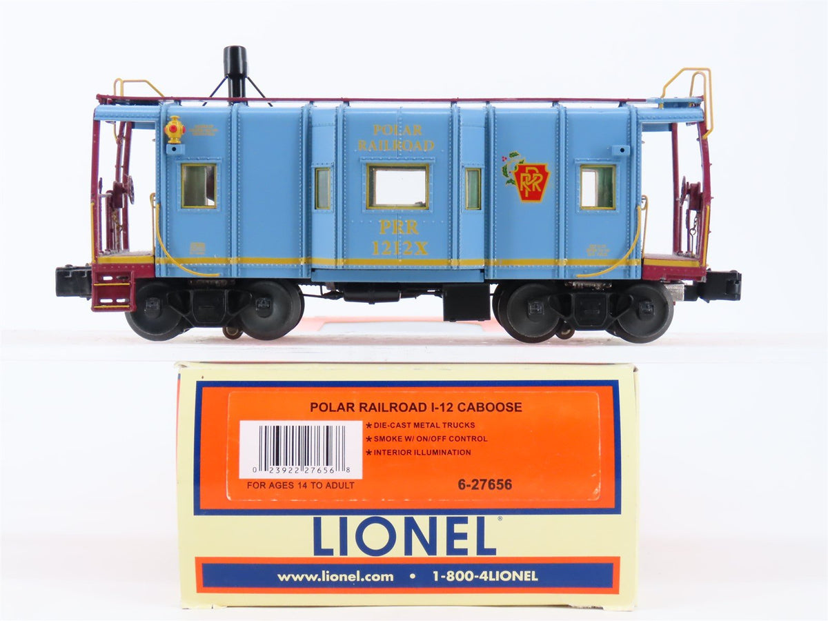 O Gauge 3-Rail Lionel 6-27656 PRR Polar Railroad Caboose 1212X w/Lights &amp; Smoke