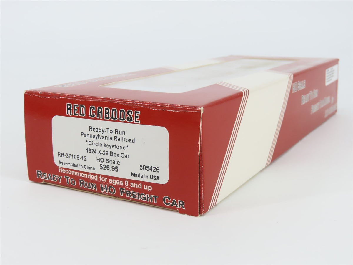 HO Scale Red Caboose RR-37109-12 PRR Pennsylvania 1924 X-29 Box Car #505426