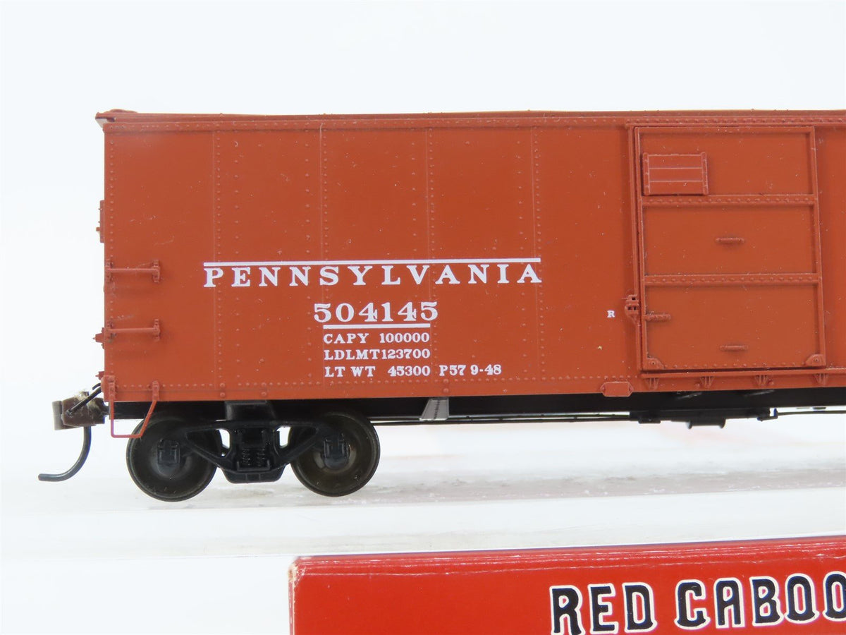 HO Scale Red Caboose RR-37109-6 PRR Pennsylvania 1924 X-29 Box Car #504145
