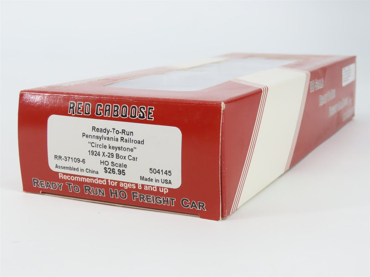 HO Scale Red Caboose RR-37109-6 PRR Pennsylvania 1924 X-29 Box Car #504145