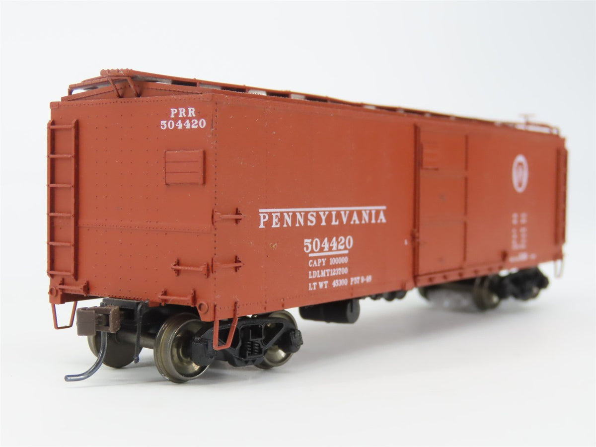 HO Scale Red Caboose RR-37109-11 PRR Pennsylvania 1924 X-29 Box Car #504420