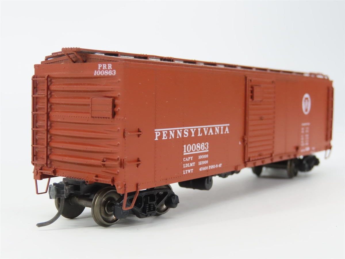 HO Scale Red Caboose RR-37066-10 PRR Pennsylvania 1928 X-29 Box Car #100863