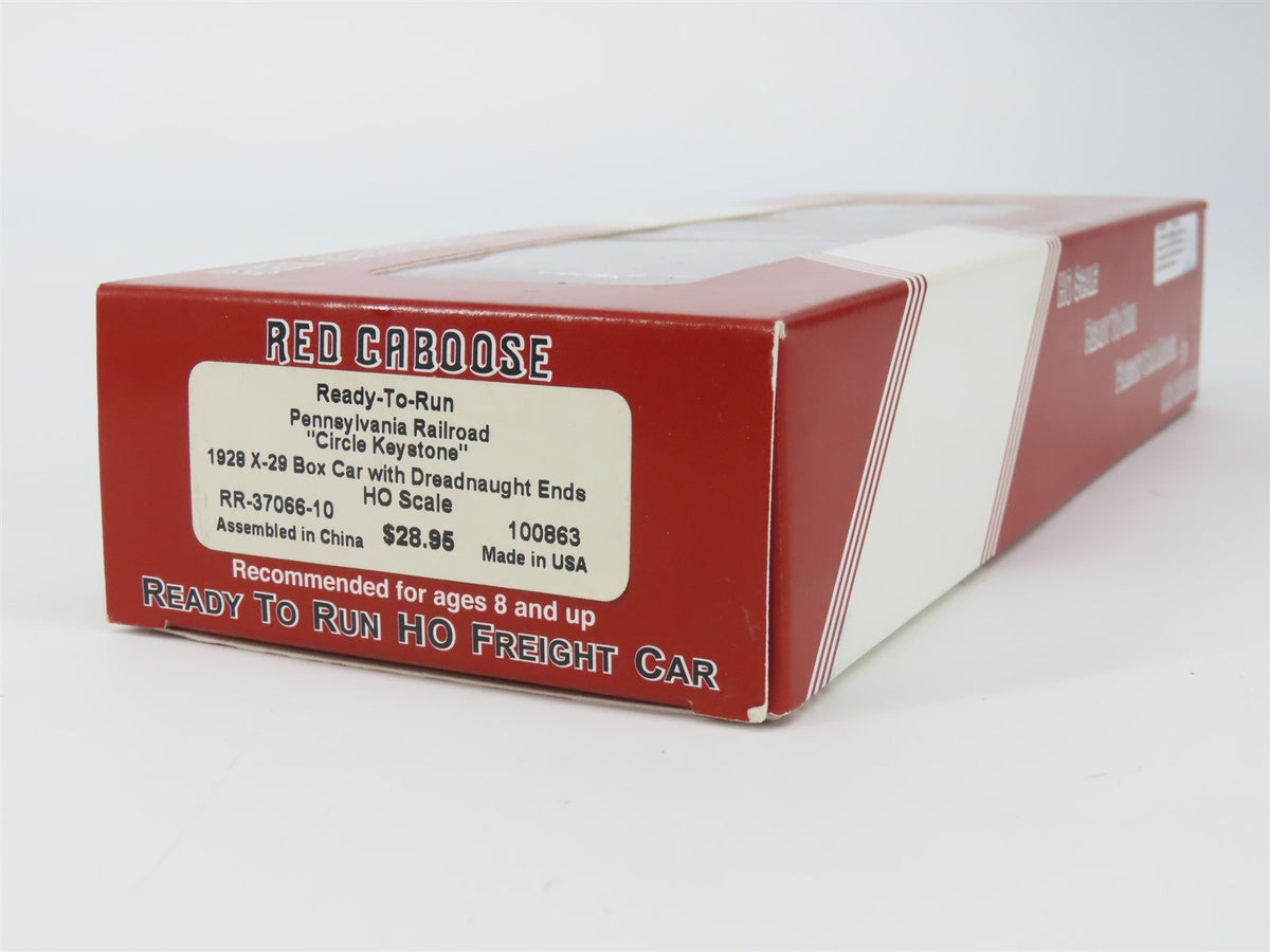 HO Scale Red Caboose RR-37066-10 PRR Pennsylvania 1928 X-29 Box Car #100863