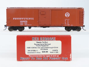 HO Scale Red Caboose RR-37066-11 PRR Pennsylvania 1928 X-29 Box Car #100878
