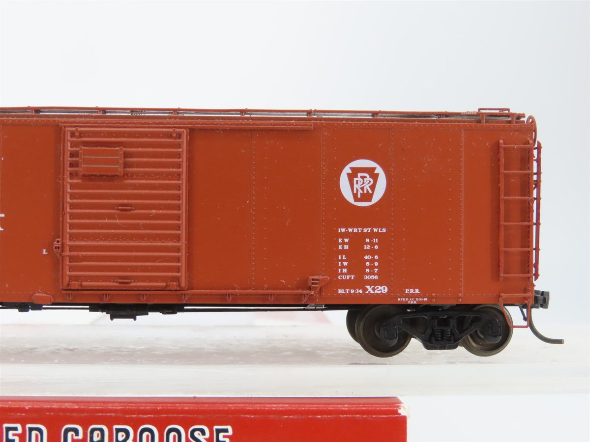HO Scale Red Caboose RR-37066-11 PRR Pennsylvania 1928 X-29 Box Car #100878