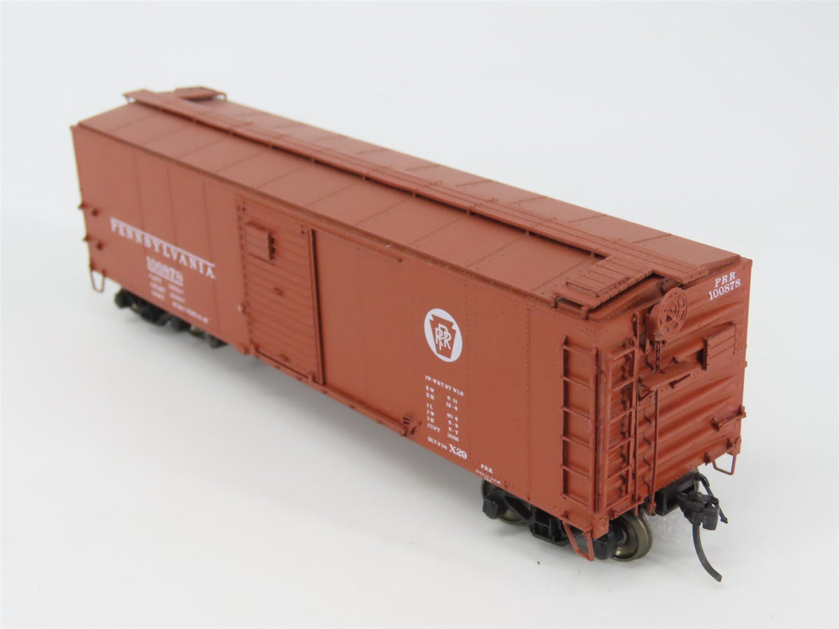 HO Scale Red Caboose RR-37066-11 PRR Pennsylvania 1928 X-29 Box Car #100878
