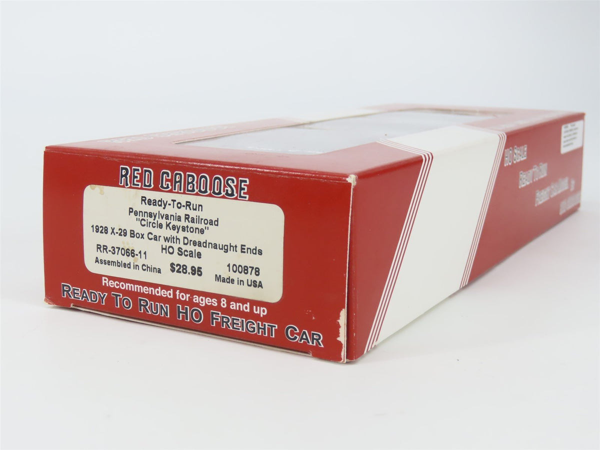 HO Scale Red Caboose RR-37066-11 PRR Pennsylvania 1928 X-29 Box Car #100878